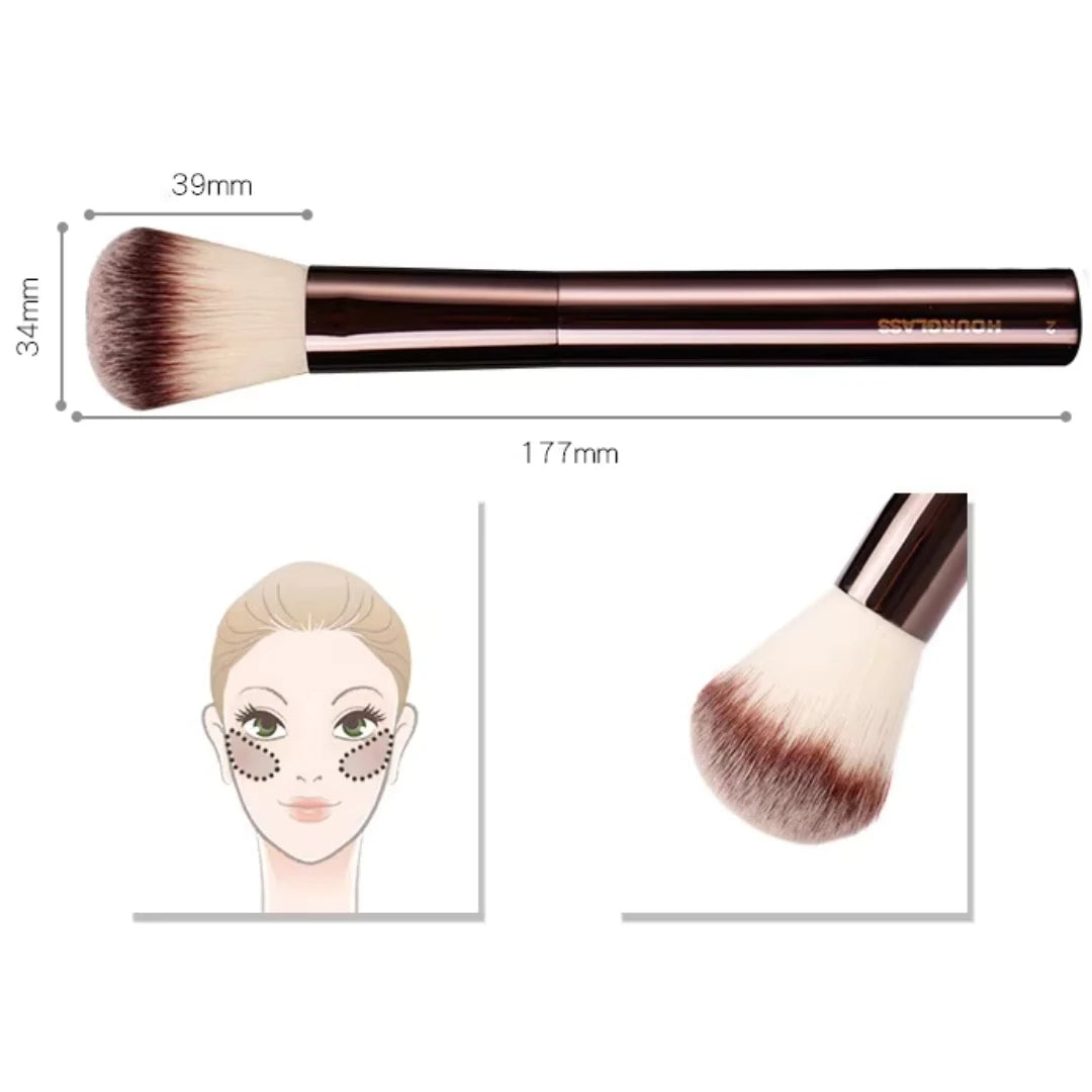 Hourglass Nº 2 Foundation Brush – Fondöten & Allık Fırçası