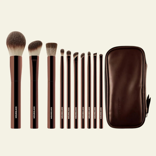 Hourglass Vegan Travel Ambient Brush Set – 10 Parça Vegan Seyahat Fırça Seti