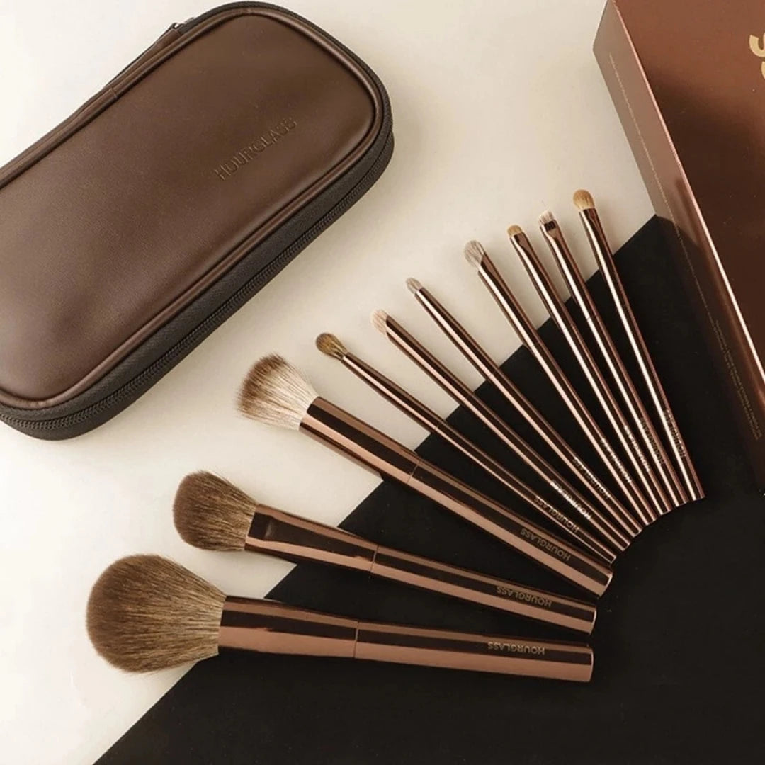 Hourglass Vegan Travel Ambient Brush Set – 10 Parça Vegan Seyahat Fırça Seti