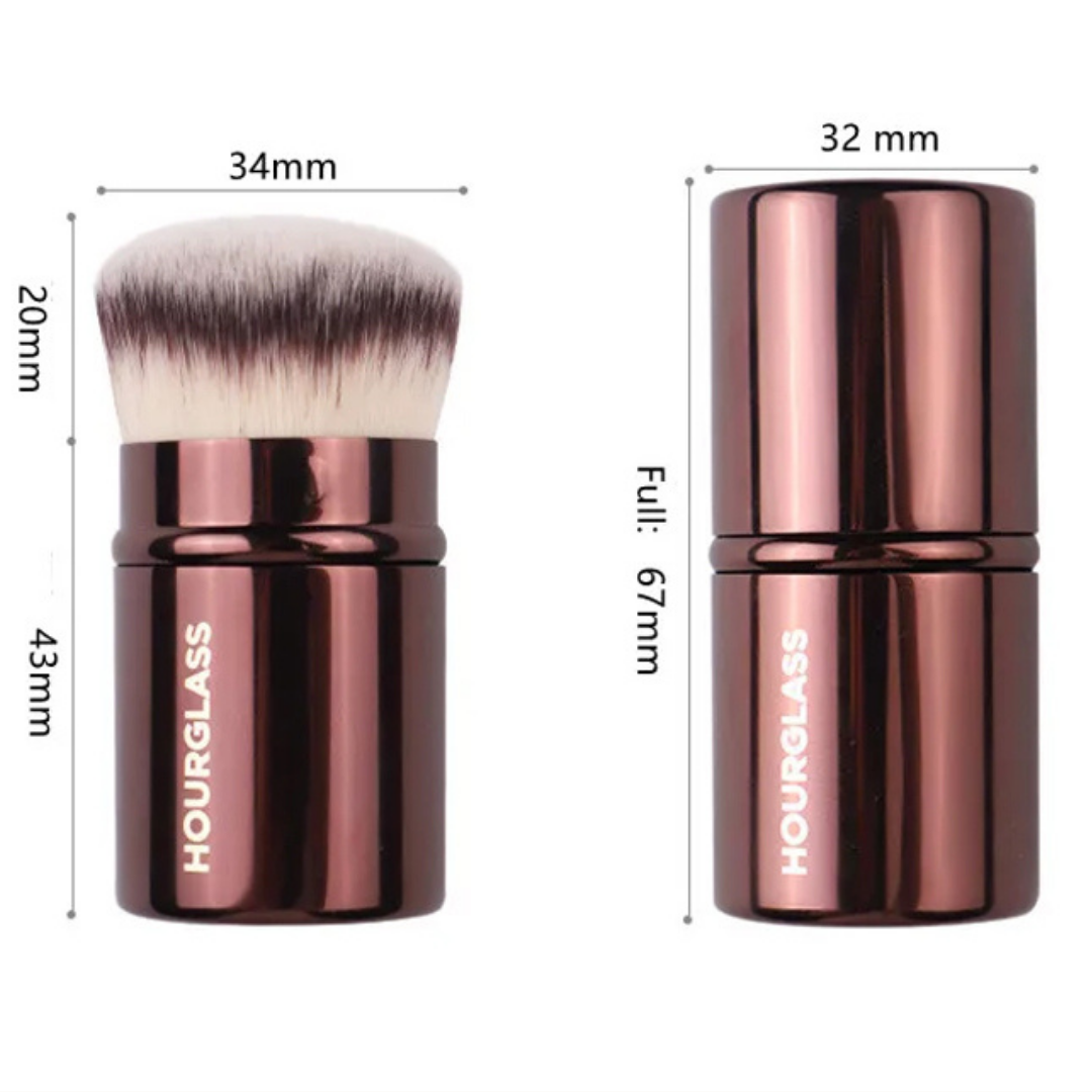 Hourglass Retractable Kabuki Brush – Taşınabilir Kabuki Makyaj Fırçası