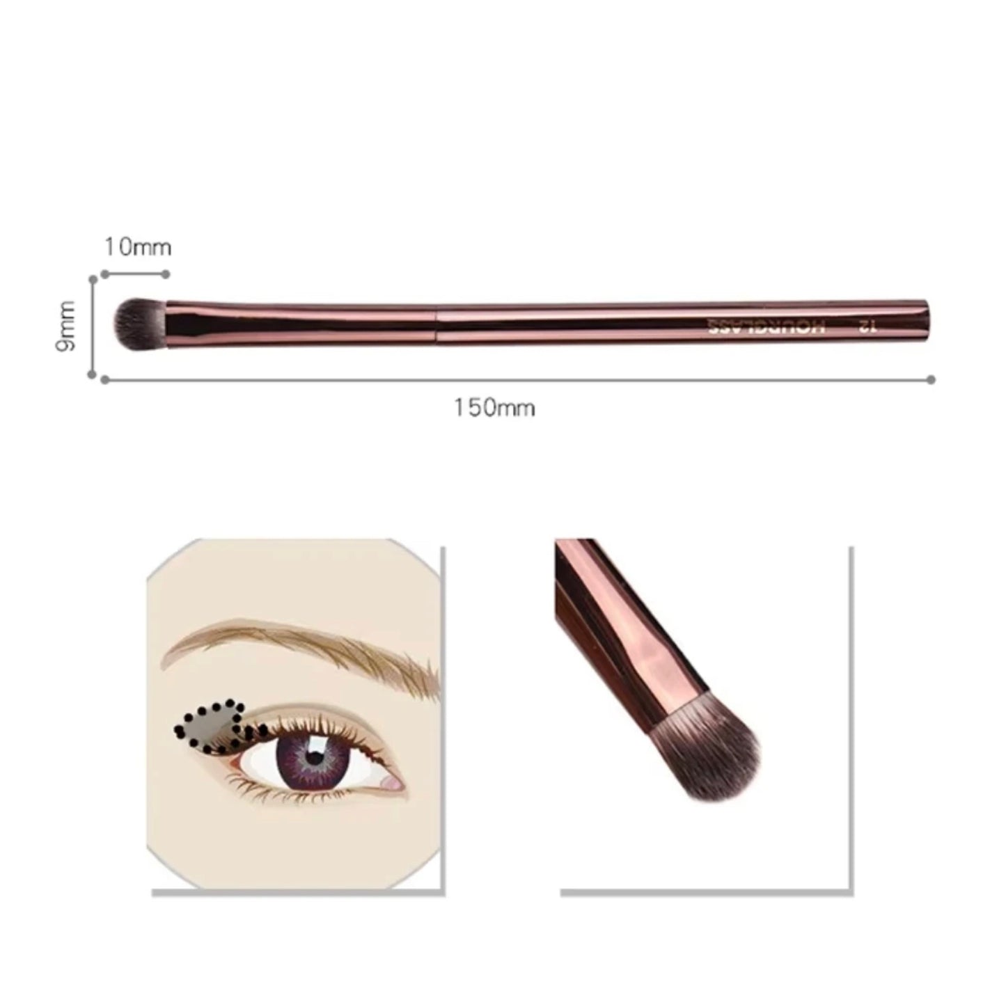 Hourglass Nº 12 Beveled Shadow Brush – Eğimli Far Fırçası