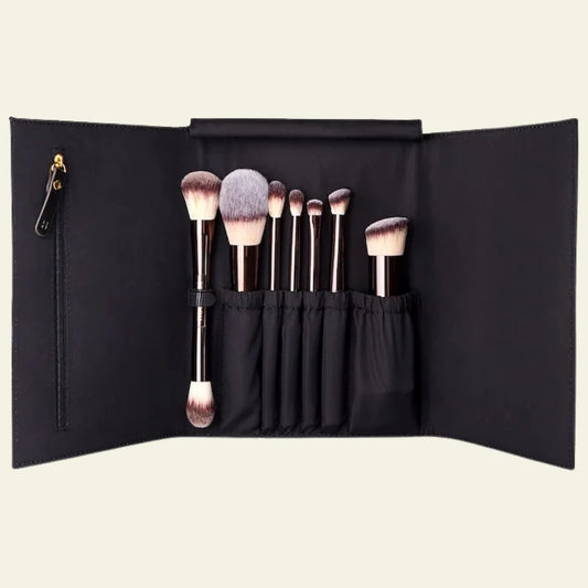 Hourglass Vegan Travel Brush Set – Vegan Seyahat Fırça Seti (7 Parça)
